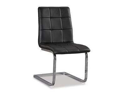 Ashley Furniture Madanere Dining UPH Side Chair (4/CN) D275-01 Black/Chrome Finish