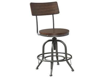 Ashley Furniture Odium Swivel Barstool (2/CN) D284-224 Brown