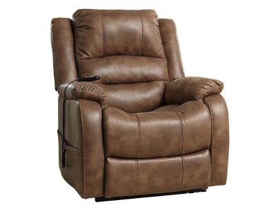 Ashley Yandel Power Lift Recliner In Saddle - 1090012