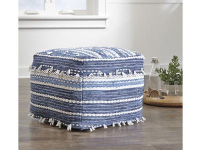 Ashley Furniture Anthony Pouf A1000324 Blue/White